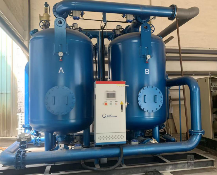 Micro Loss Compression Heat Desiccant Air Dryer for Sheet Metal Production Industry