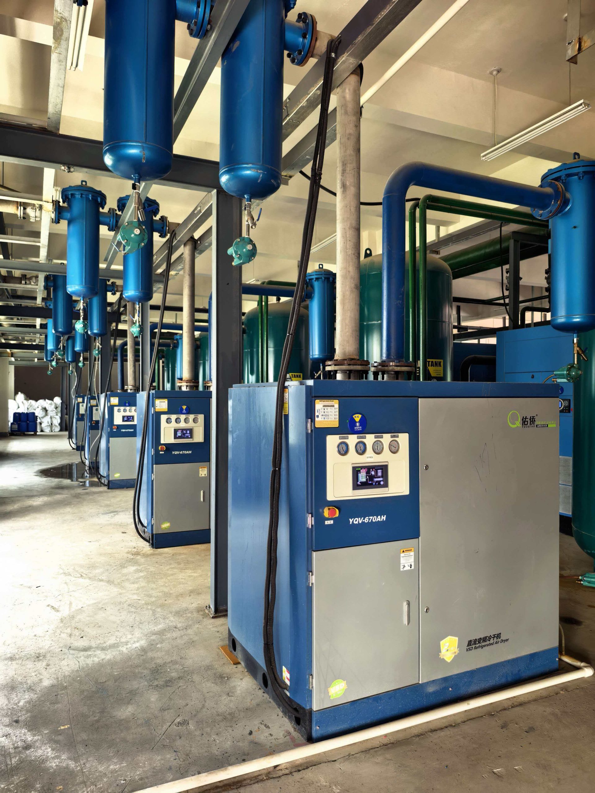 VSD Refrigerated Air Dryer for Textile Industry