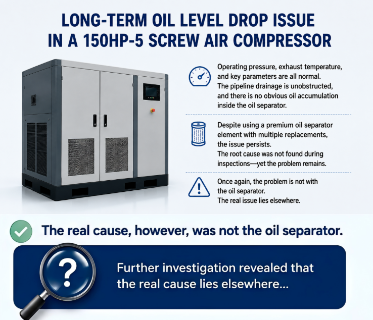Abnormal Oil Consumption in a Screw Air Compressor? An Overlooked Differential Pressure Switch Could Be the Root Cause